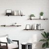 vidaXL Rafturi perete 4 buc. stejar fumuriu 100x20x1,5cm lemn compozit