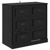 vidaXL Bufet Stejar Negru 70 x 35,5 x 67,5 cm Lemn prelucrat