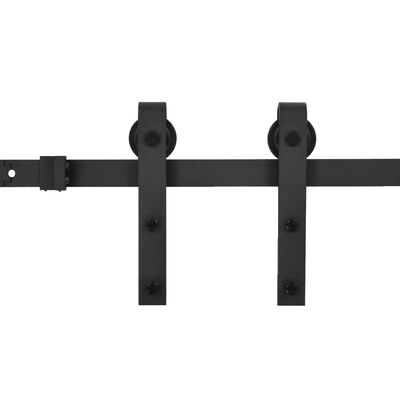 vidaXL Set feronerie pentru uși glisante SKIEN, negru, 200 cm, oțel