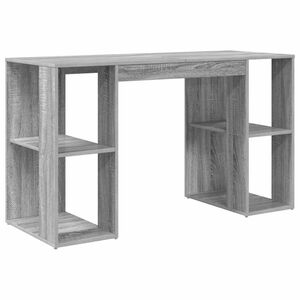 vidaXL Birou Gri Sonoma Lemn prelucrat 130 x 50.5 x 75 cm