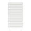 vidaXL Jaluzea plisată alb 70x100 cm Lățime țesătură 69,4cm poliester