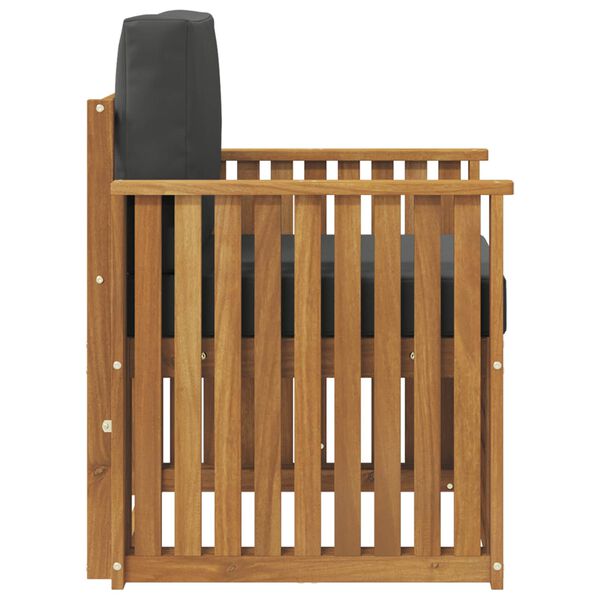 vidaXL Set de canapele de exterior cu pernă natural 71 x 63 x 73 cm