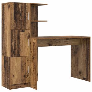 vidaXL Birou Lemn vechi 133.5 x 50 x 124 cm 2 buc.