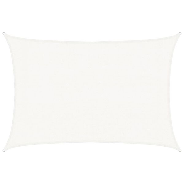 vidaXL P&acirc;nză parasolar, alb, 3x4,5 m, HDPE, 160 g/m&sup2;