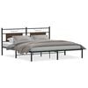 vidaXL Cadru de pat fără saltea Stejar maro 183x203 cm Lemn prelucrat