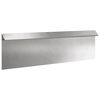 vidaXL Gard pentru melci 100 x 3,5 x 25 cm Oţel inoxidabil Argintiu