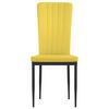 vidaXL Scaune de bucătărie, 2 buc., galben muștar, catifea
