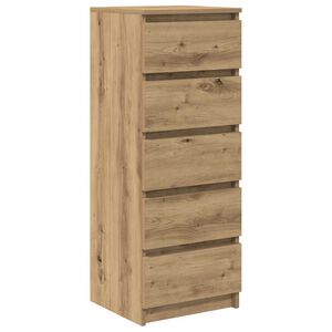 vidaXL Bufetă cu sertare Stejar Artisan 37,5x35x99 cm Lemn prelucrat