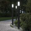 vidaXL St&acirc;lpi iluminatori 3 buc 110 cm oțel inoxidabil IP44