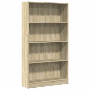 vidaXL Bibliotecă, stejar sonoma, 80x24x143 cm, lemn prelucrat