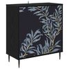 vidaXL Bufet DOKKUM Stejar Negru 69 x 33 x 76 cm Lemn prelucrat