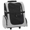 vidaXL Cărucior pentru animale de companie 3 &icirc;n 1, gri, 48x32x(57-106) cm, material Oxford