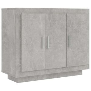 vidaXL Dulap, gri beton, 92x35x75 cm, lemn compozit