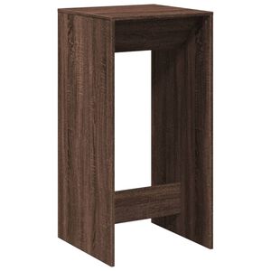 vidaXL Masă de bar, stejar maro, 51x50x103,5 cm, lemn prelucrat