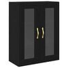 vidaXL Dulap de perete Stejar Negru 69,5 x 34 x 90 cm Lemn prelucrat