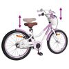 vidaXL Bicicletă pentru Copii 18 Inci pentru 5-7 ani Violet