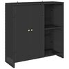 vidaXL Dulap de depozitare cu raft Negru 100 x 36 x 102 cm Ratan