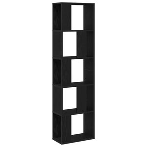 vidaXL Bibliotecă 5.0 niveluri 45 x 23,5 x 162,5 cm Stejar Negru