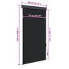 vidaXL Jaluzea tip rulou de exterior, antracit, 80 x 250 cm