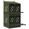 vidaXL Cuibă pentru pui cu 4 compartimente, metal verde măsline