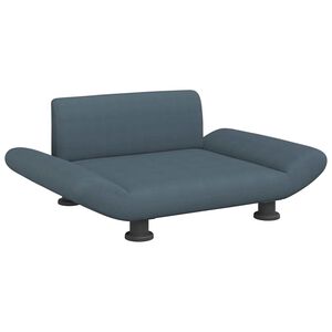 vidaXL Pat de c&acirc;ini, gri &icirc;nchis, 70x45x28 cm, material textil
