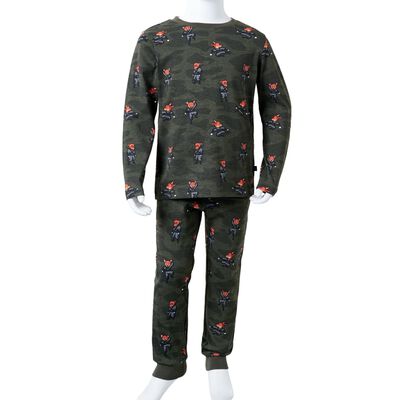 Pijamale pentru copii cu mâneci lungi ninja kaki 92