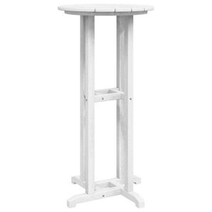 vidaXL Masă de bar Alb 55 x 55 x 107 cm Polietilenă