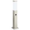 vidaXL St&acirc;lp luminos cu senzor, 50 cm, oțel inoxidabil, IP44