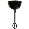 vidaXL Lampă suspendată industrială, negru, 40 cm, 25 W, rotund, E27