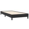 vidaXL Pat box spring cu saltea, negru, 80x220 cm, catifea