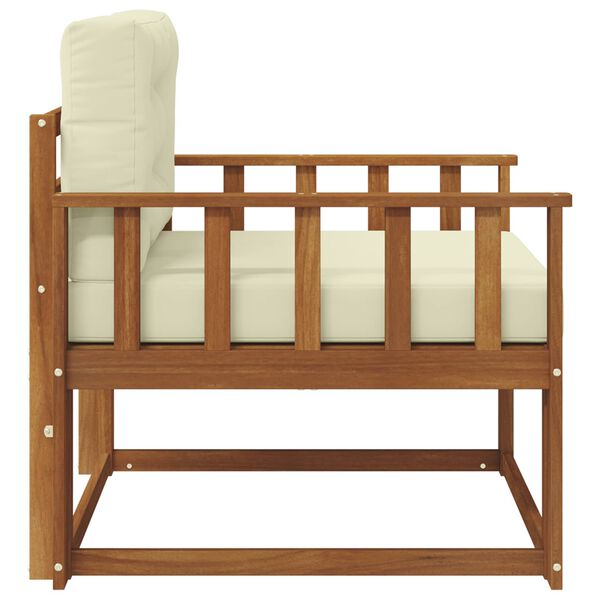 vidaXL Canapea Medie pentru Exterior Lemn Solid de Acacia natural