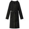vidaXL Robe cu glugă Negru XL Flanelă