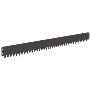 vidaXL Bordură de gazon cu margine superioară &icirc;ndoită 10 buc. 103x10cm