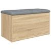 vidaXL Bancă de depozitare din stejar Sonoma, 82x42x45 cm, lemn stratificat