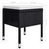 vidaXL Set mobilier de grădină, 9 piese, negru