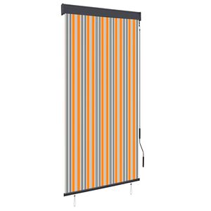 vidaXL Jaluzea tip rulou de exterior, galben și albastru, 100 x 250 cm