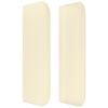 vidaXL Pat box spring cu saltea, crem, 180x200 cm, piele ecologică