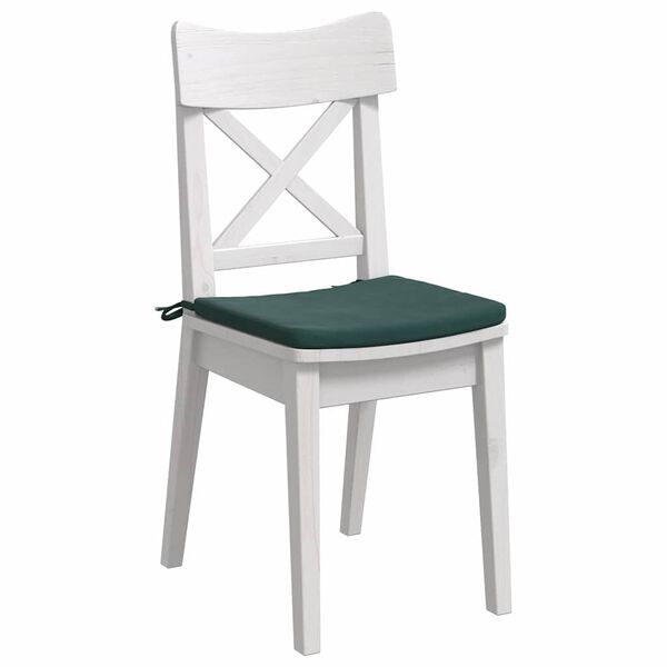 vidaXL Perne de Șezut 4 pcs Verde închis 40 x 40 x 3 cm Catifea