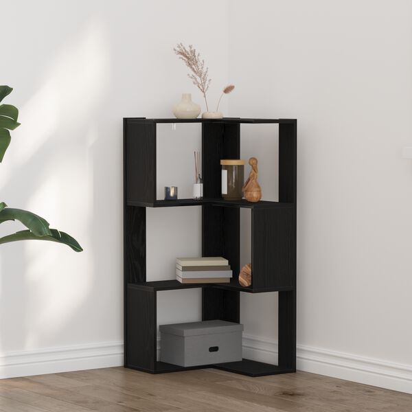 vidaXL Bibliotecă Stejar Negru 50 x 50 x 102 cm