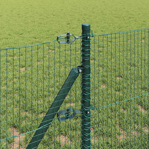 vidaXL St&acirc;lp de gard. Verde 50 x 0,6 m (plasă 19 x 19 mm) Oțel și PVC