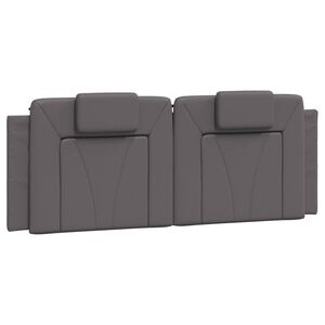 vidaXL Pernă pentru tăblie, Viana, gri, 120 cm, piele artificială