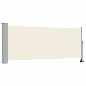 vidaXL Copertină laterală retractabilă de terasă, crem, 100 x 300 cm