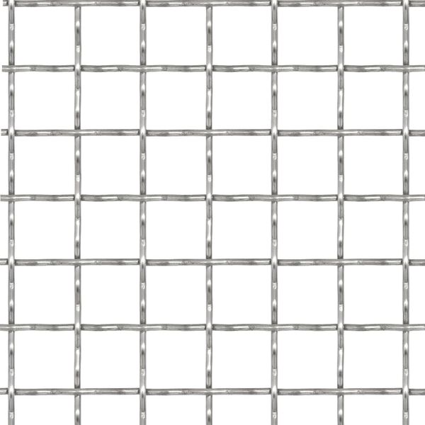 vidaXL Gard de sârmă sertizată, 100x85 cm, 31x31x3 mm, oțel inoxidabil