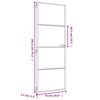 vidaXL Ușă interior Slim auriu 76x201,5 cm sticlă securizată/aluminiu