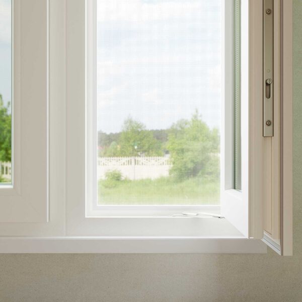 vidaXL Plasă anti-insecte Alb 60 x 2000 cm Fibra de Sticlă