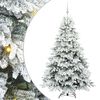 vidaXL Brad de Crăciun artificial cu 300 LED Alb 180 cm PE și PVC