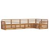 vidaXL Set de canapele de exterior 5 buc. natural