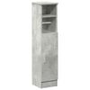 vidaXL Dulap de baie cu suport role, gri beton, 20,5x22x90 cm