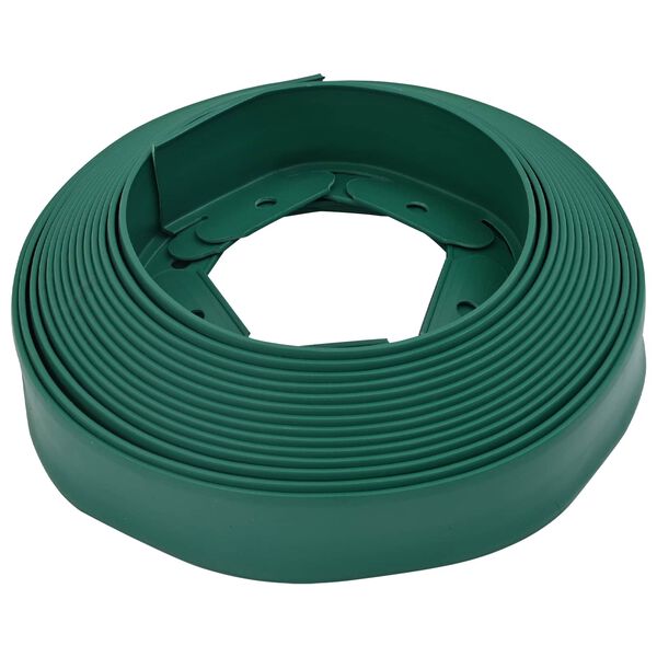 vidaXL Borduri pentru gazon Verde 4000 x 4 x 5 cm Plastic