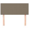 vidaXL Tăblie de pat, gri taupe, 100x5x78/88 cm, textil